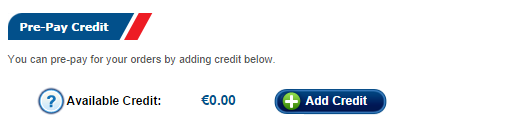 Click Add Credit